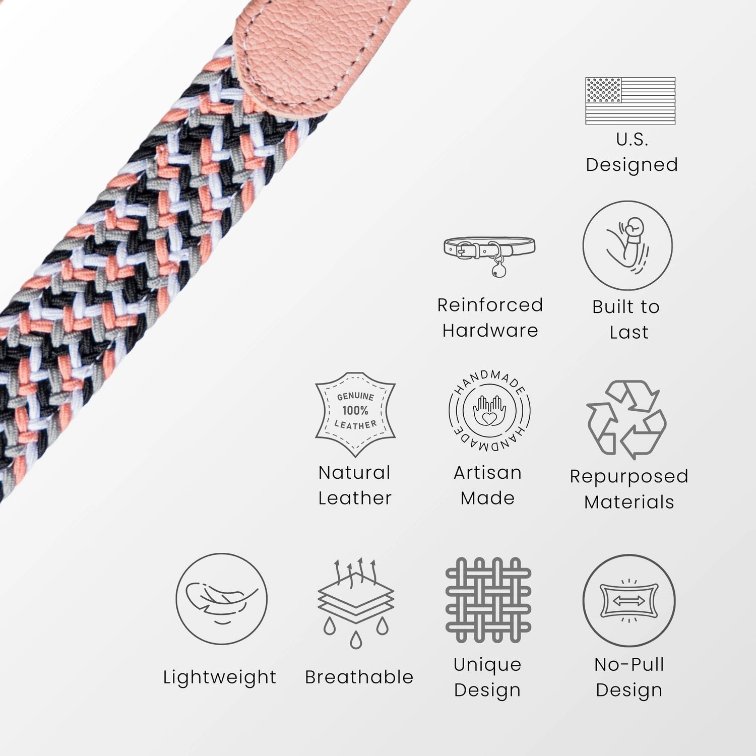 Stylish and lightweight plaid dog collar made with high-quality materials for comfort and durability. Perfect for everyday wear.